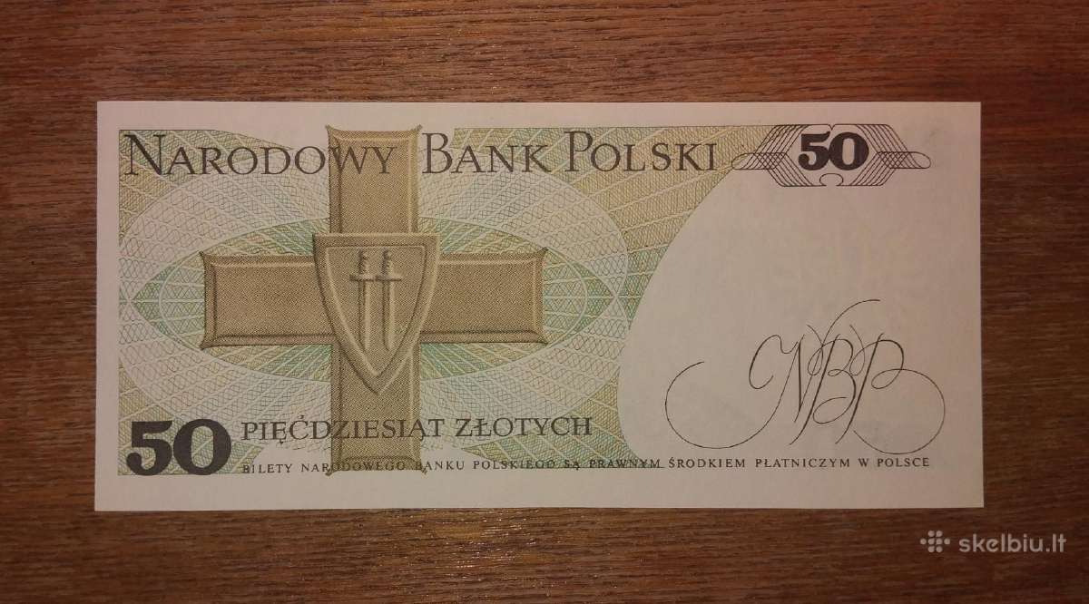 Lenkijos 50 zlotų banknotas - nuotraukos Nr. 2
