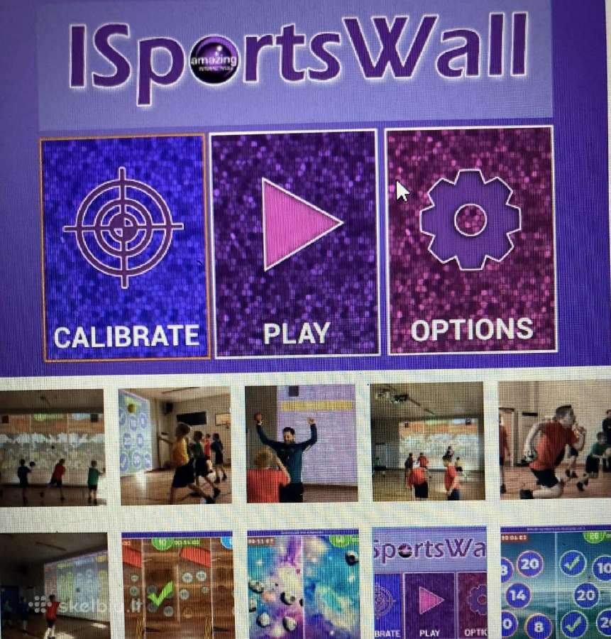 Isportswall interaktyvi siena