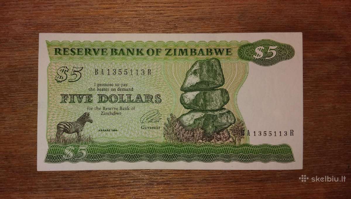 Zimbabvės 5 $ banknotas