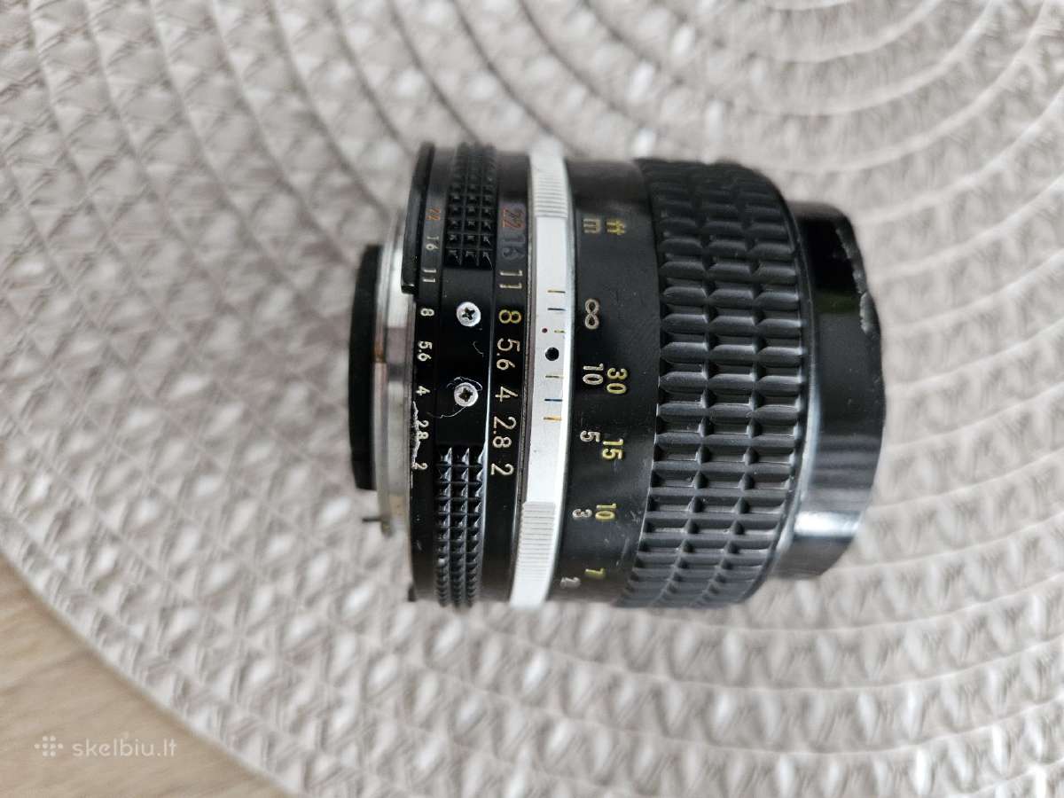 Vintažiniai objektyvai nikkor petri yashica