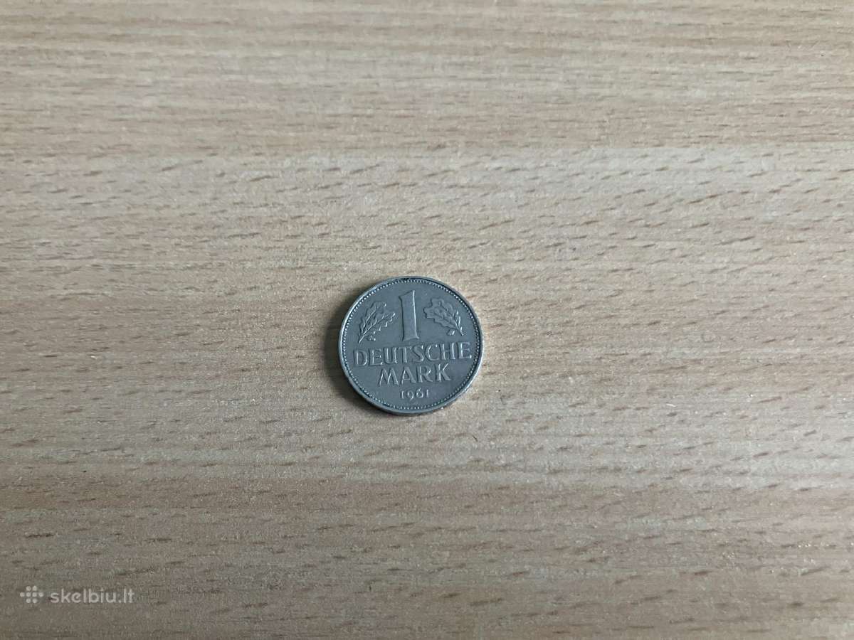 Vokietijos moneta 1 Deutsche Mark 1961 G