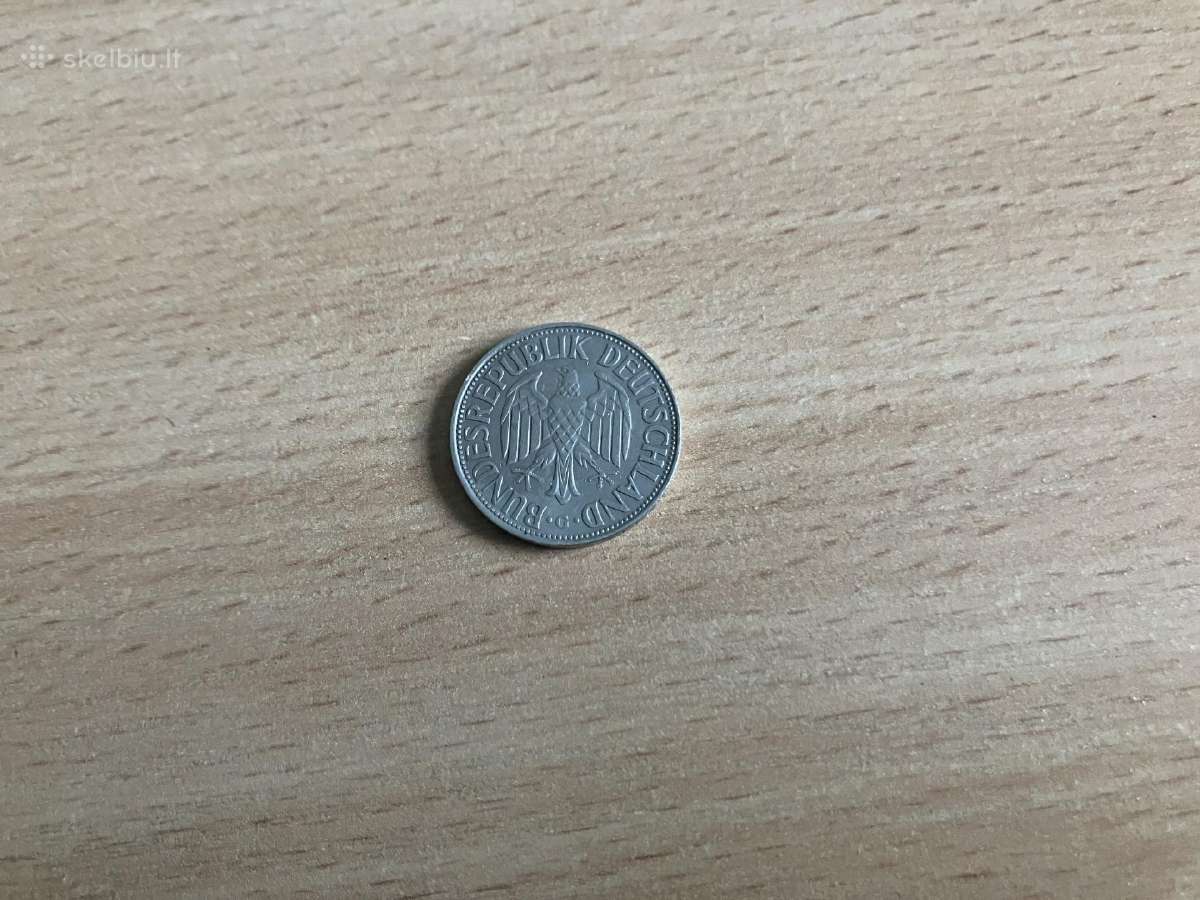Vokietijos moneta 1 Deutsche Mark 1961 G - nuotraukos Nr. 2