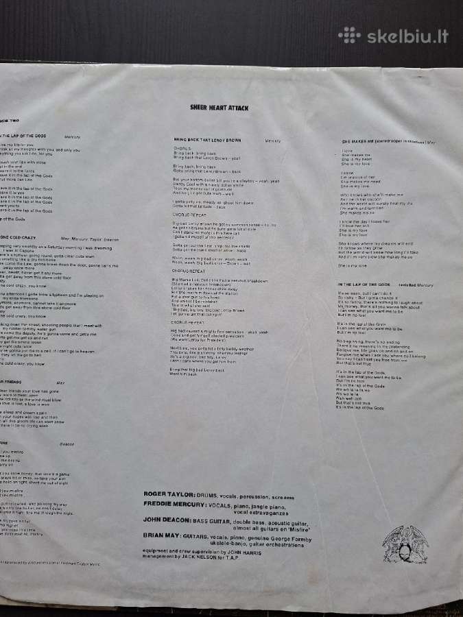Queen 1974 “Sheer Heart Attack - nuotraukos Nr. 3