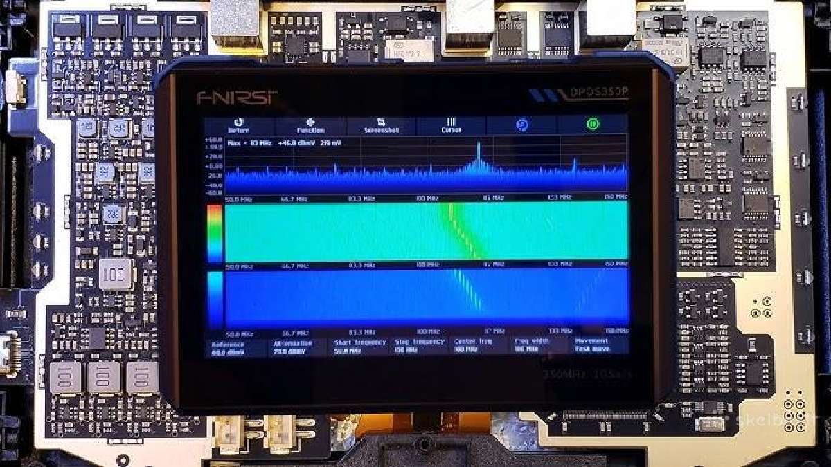 Fnirsi dpos350p oscilocografas spectre analizer