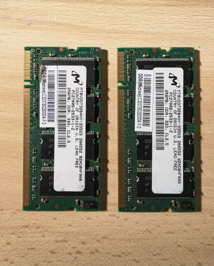 Ddr1 512mb (2x256mb) 333mhz