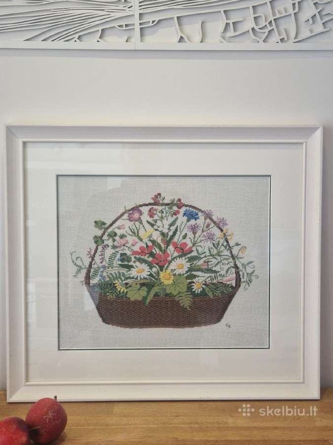 Paveikslas (Gėlės), 60x53 cm - nuotraukos Nr. 2