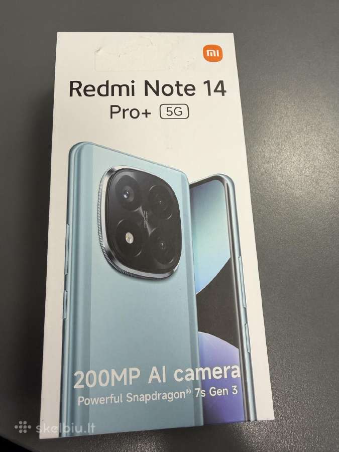 Xiaomi Redmi Note 14 Pro plus 5G 256gb/8gb Naujas!