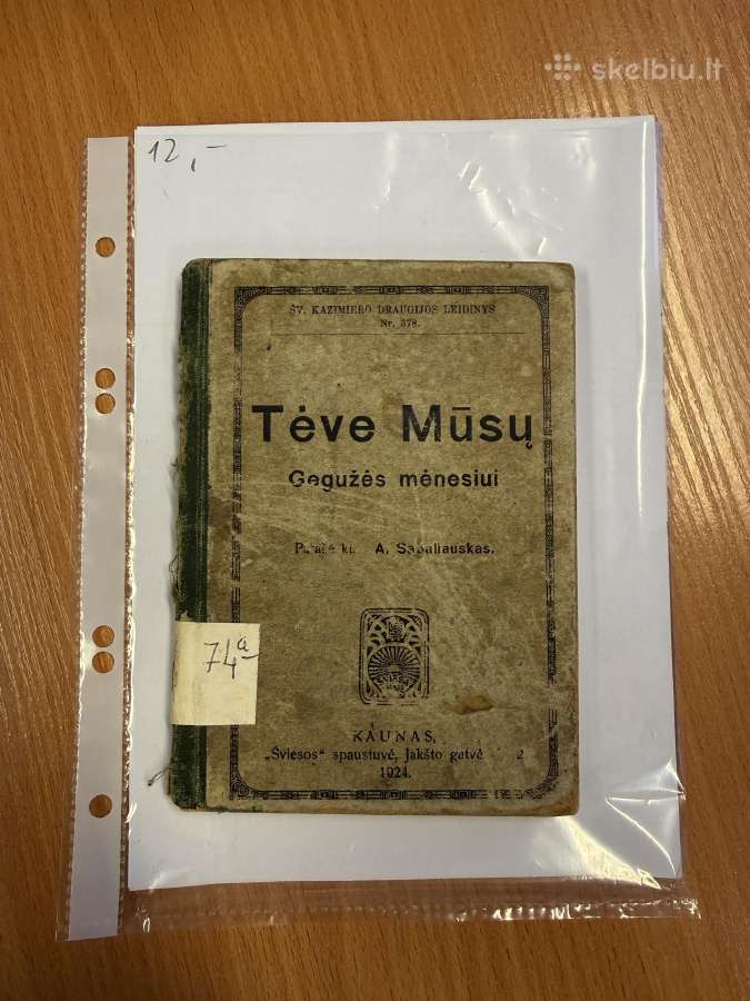 Tėve Mūsų. Gegužės mėnesiui. 1924