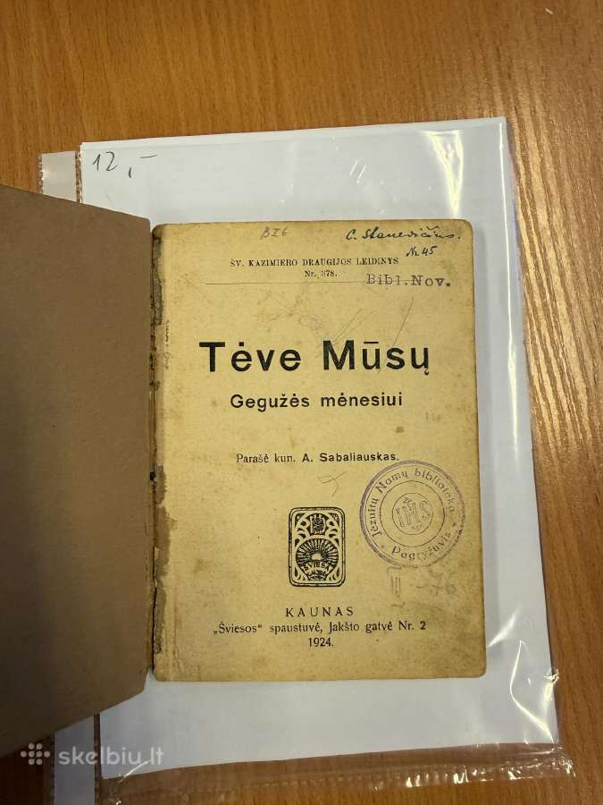 Tėve Mūsų. Gegužės mėnesiui. 1924 - nuotraukos Nr. 2