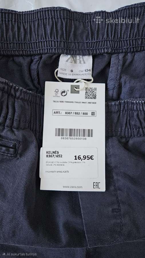 Kelnės Zara Chino Dydis 134 - nuotraukos Nr. 3
