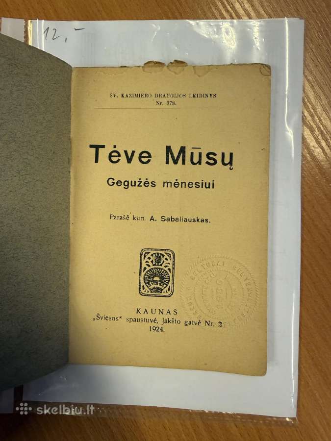 Tėve mūsų Gegužės mėnesiui 1924 - nuotraukos Nr. 2