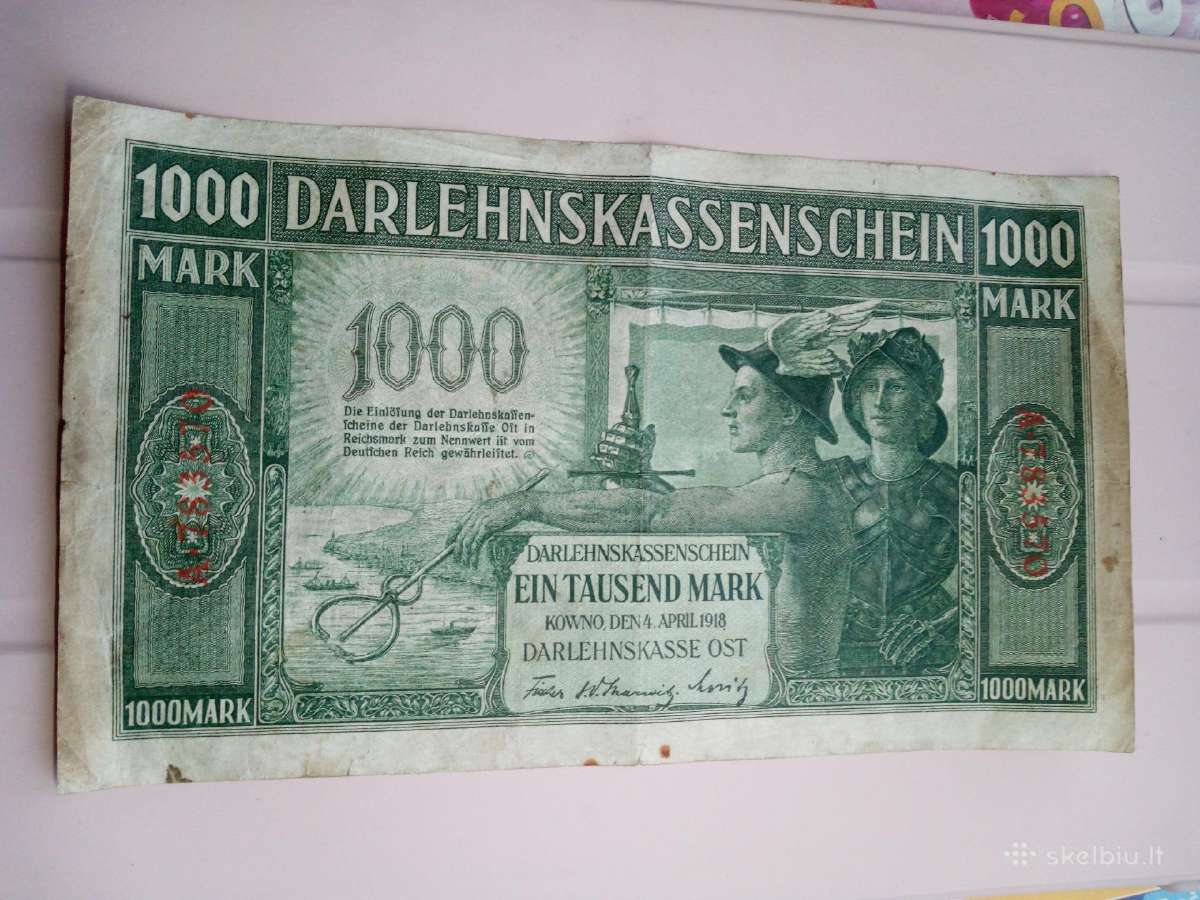 100 markiu (auksinas) 1918m - nuotraukos Nr. 2