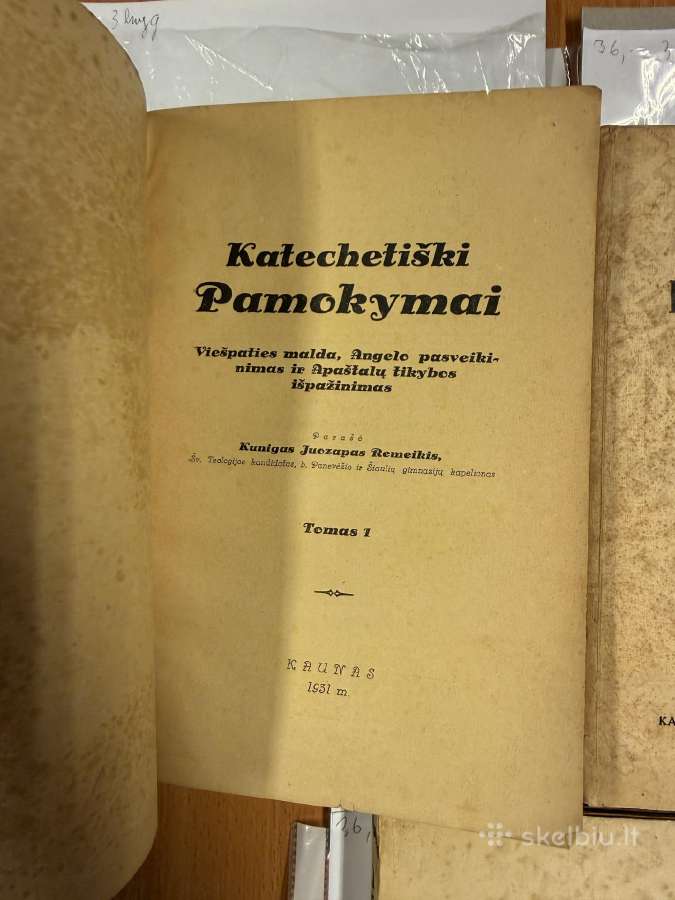 Katechetiški Pamokymai I- III t. 1931m. - nuotraukos Nr. 2