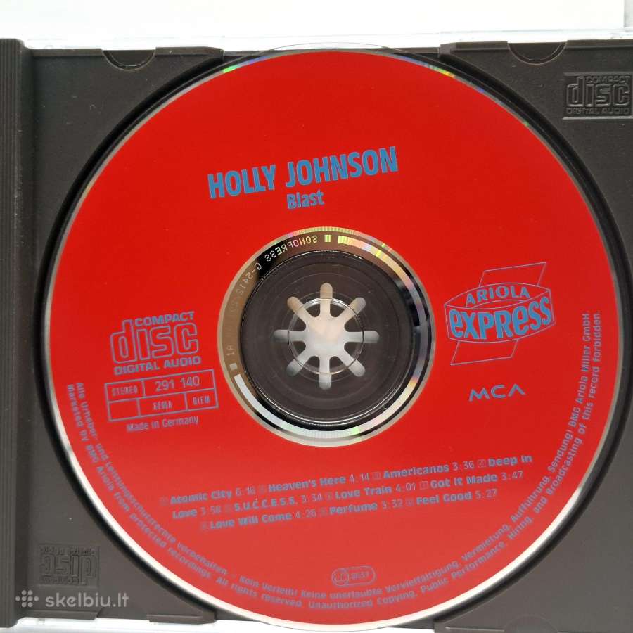 Holly Johnson - Blast (CD, Albumas) - nuotraukos Nr. 4