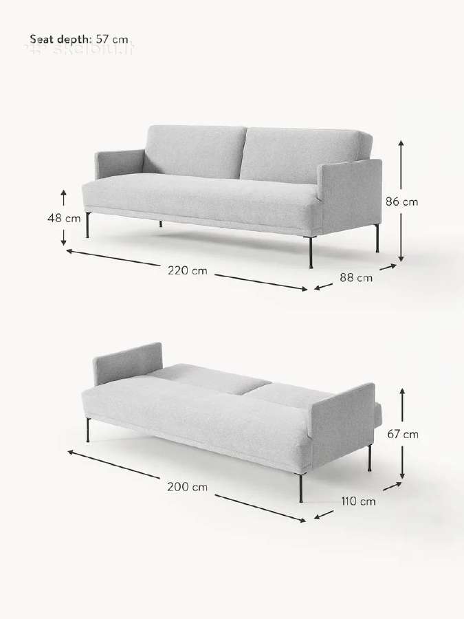 Sofa - lova (3-vietė)