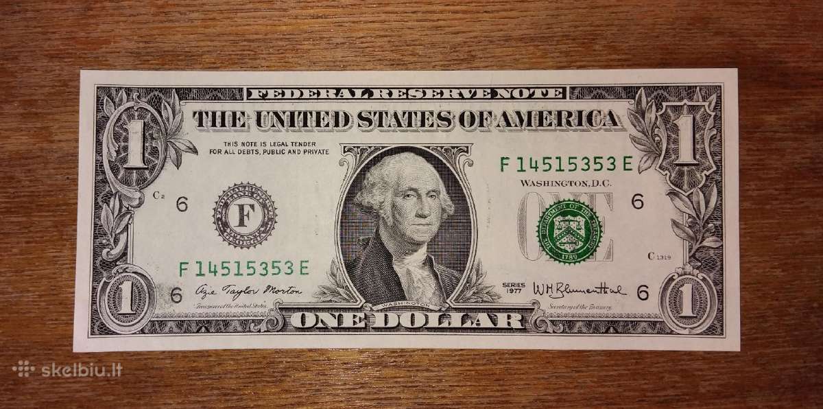 JAV 1 $ banknotas