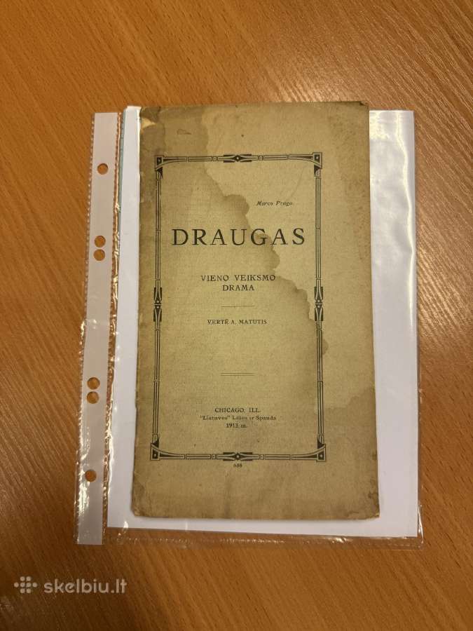 Draugas. Vieno veiksmo drama. 1913