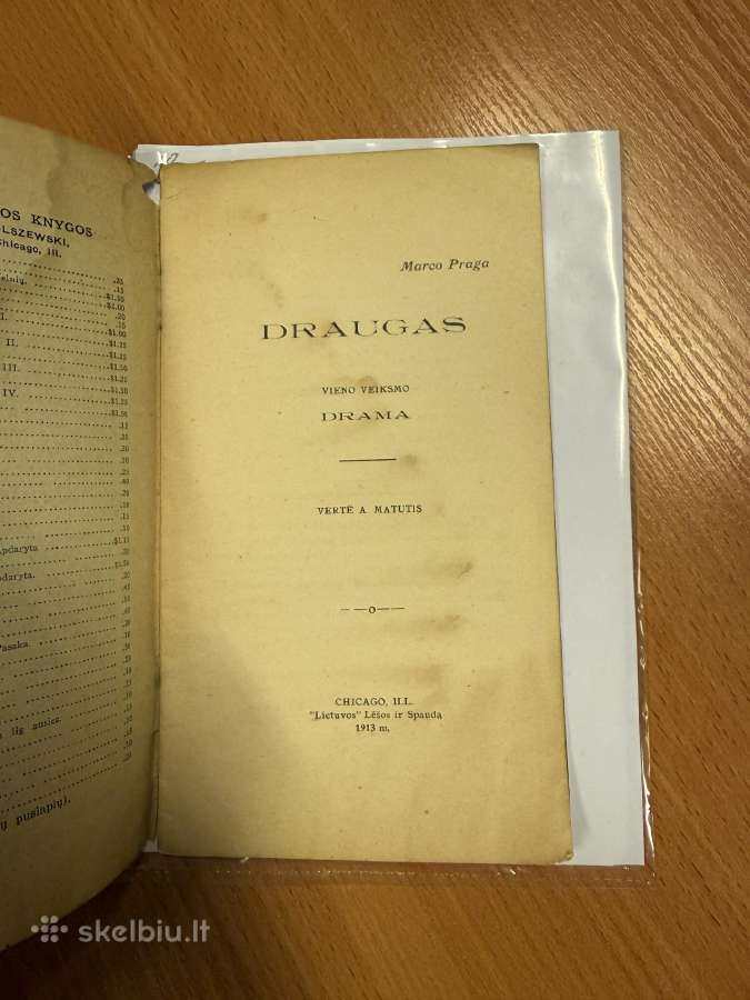 Draugas. Vieno veiksmo drama. 1913 - nuotraukos Nr. 2
