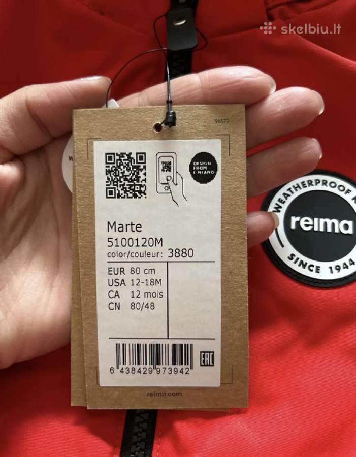 Reima žieminis kombinezonas 80 cm - nuotraukos Nr. 6