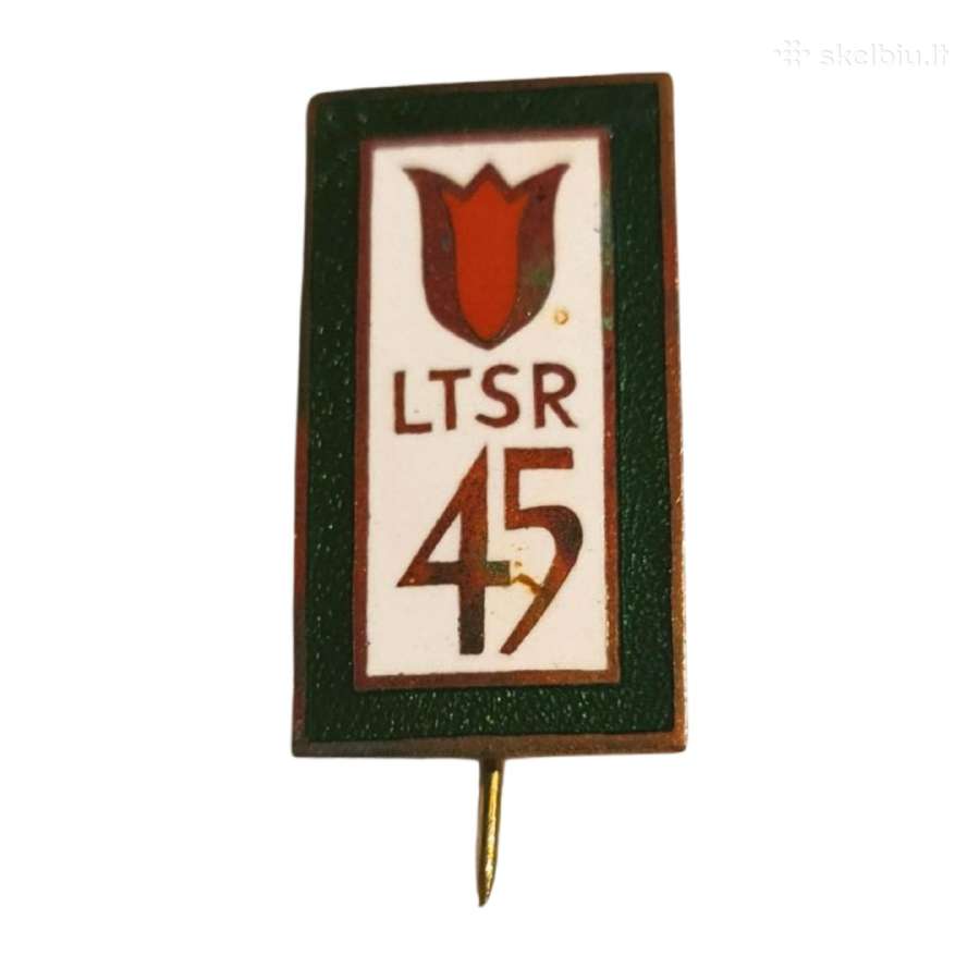 Ltsr 45 metai jubiliejinis ženklelis 1985