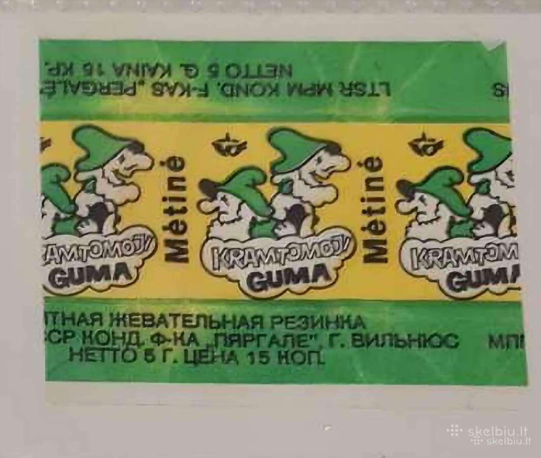Ieskau Pergales kramtomos gumos popieriukai ltsr - nuotraukos Nr. 5