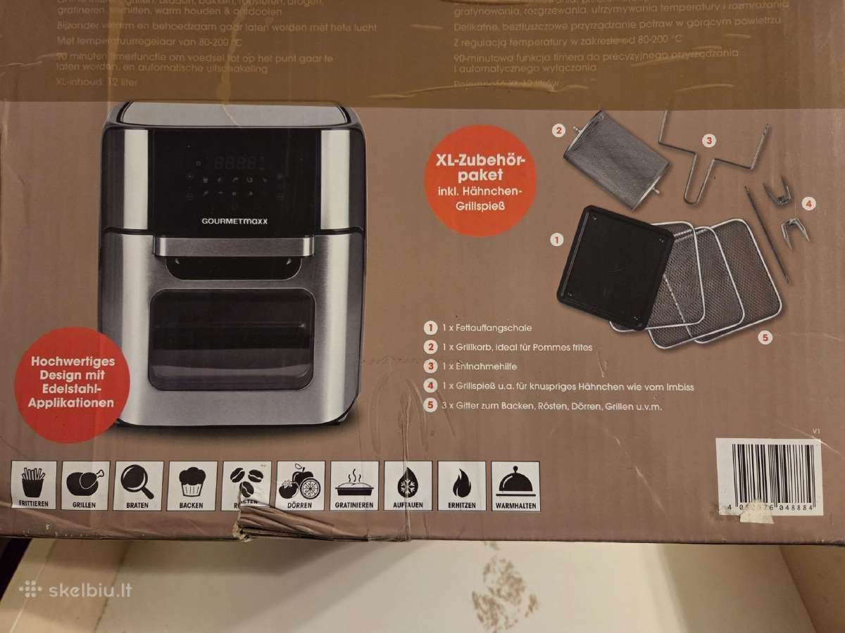 Gourmetmaxx 12 L karšto oro gruzdintuvė / orkaitė - nuotraukos Nr. 5