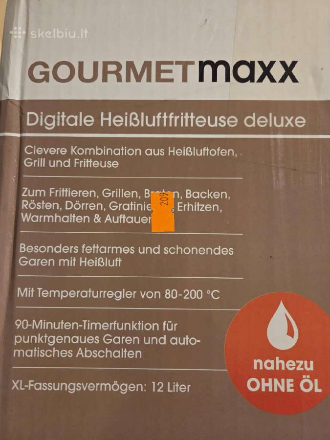Gourmetmaxx 12 L karšto oro gruzdintuvė / orkaitė - nuotraukos Nr. 9