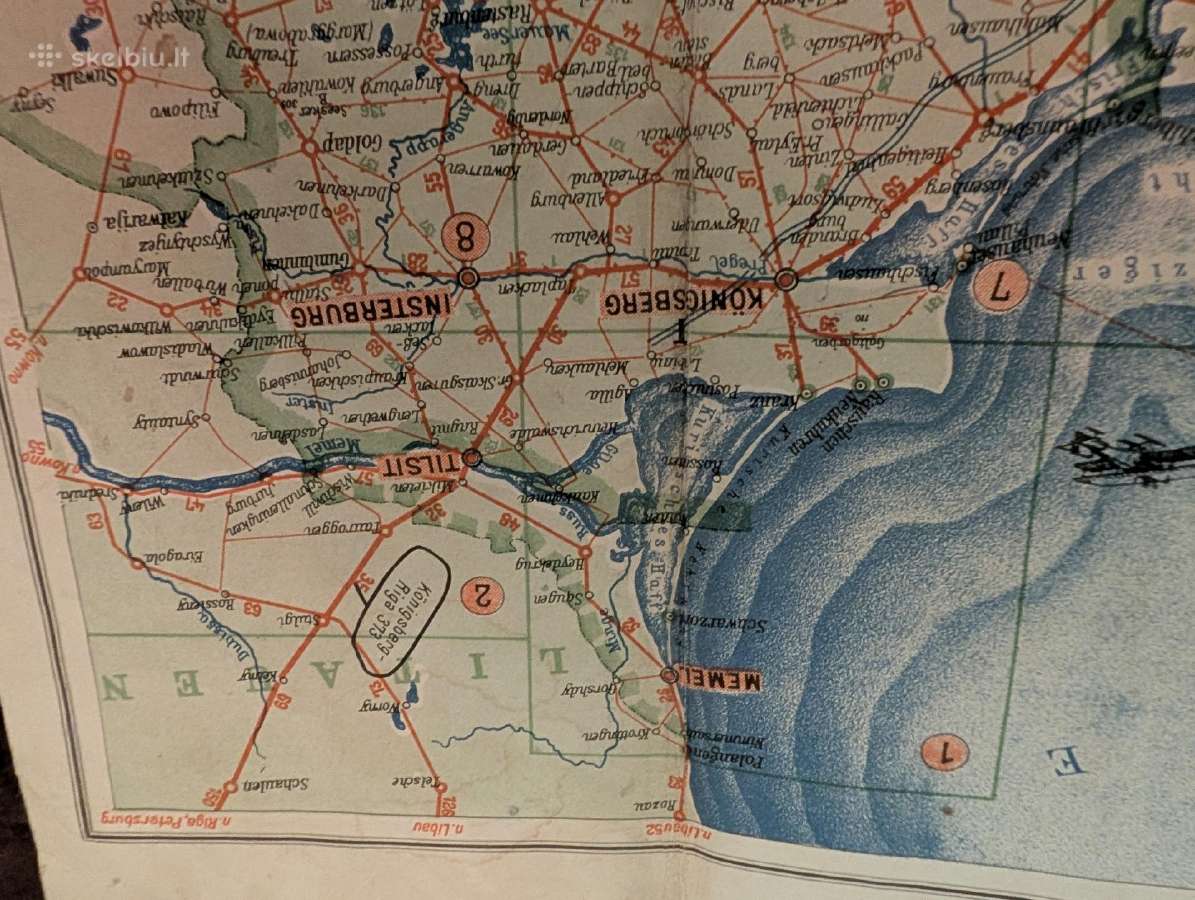 Vokietijos Reicho autokelių žemėlapis - nuotraukos Nr. 5