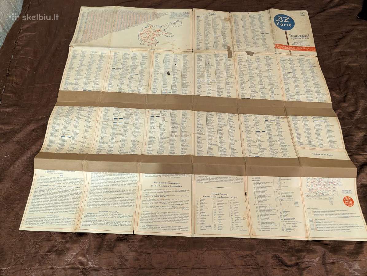Vokietijos Reicho autokelių žemėlapis - nuotraukos Nr. 8