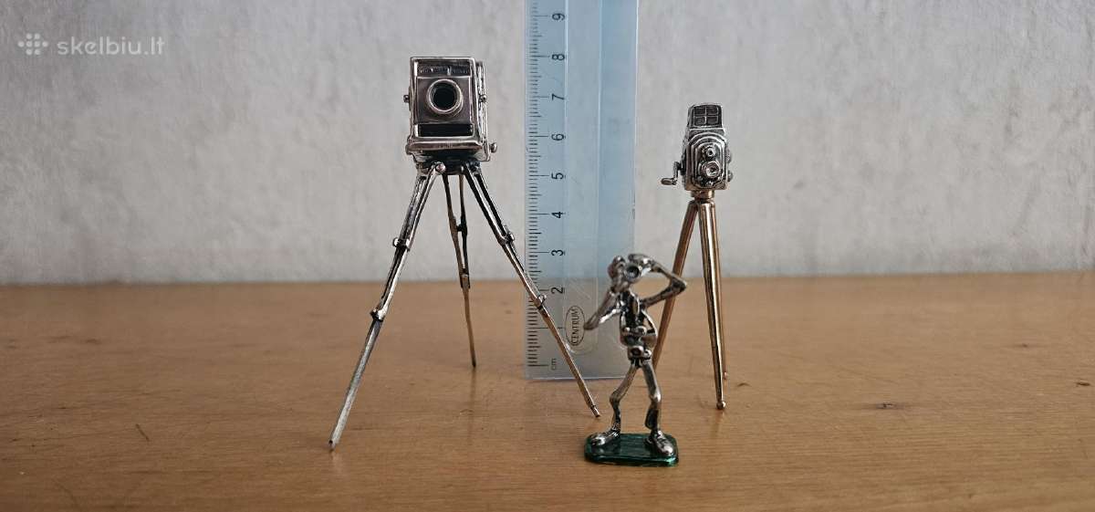 Statuleles 925 sidabras 3vnt Italija - nuotraukos Nr. 2