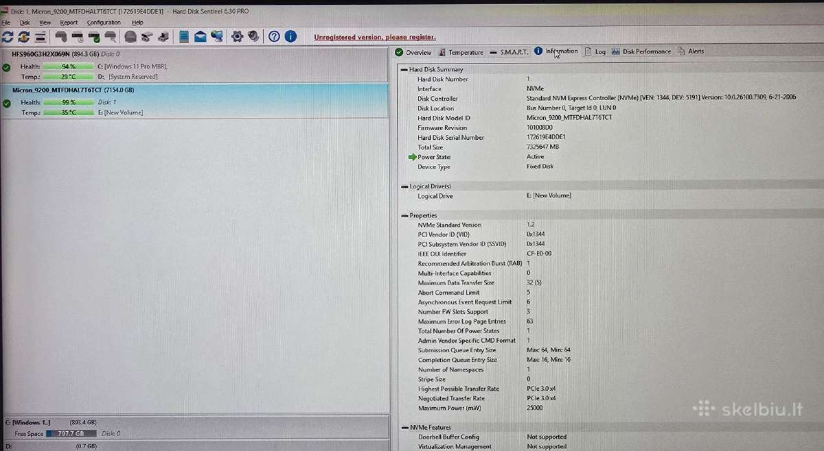 2.5" U.2 U.3 E3.s M.2 Nvme SSD Gen 3.0 4.0 5.0 - nuotraukos Nr. 30