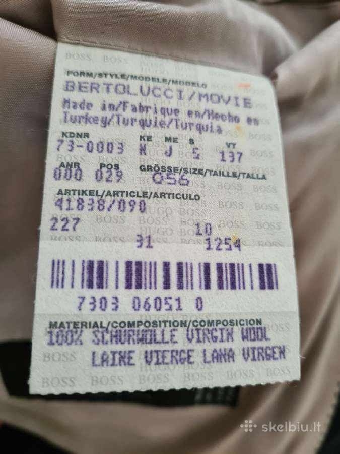 100% vilnos kost, 56 dydis - nuotraukos Nr. 8