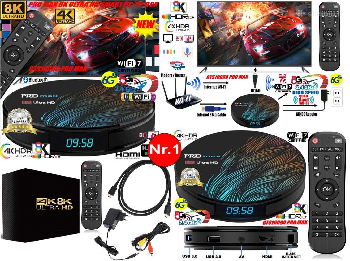 8k TV Priedėliai+2000 Google TV Kanalų Nemokamai! - nuotraukos Nr. 2