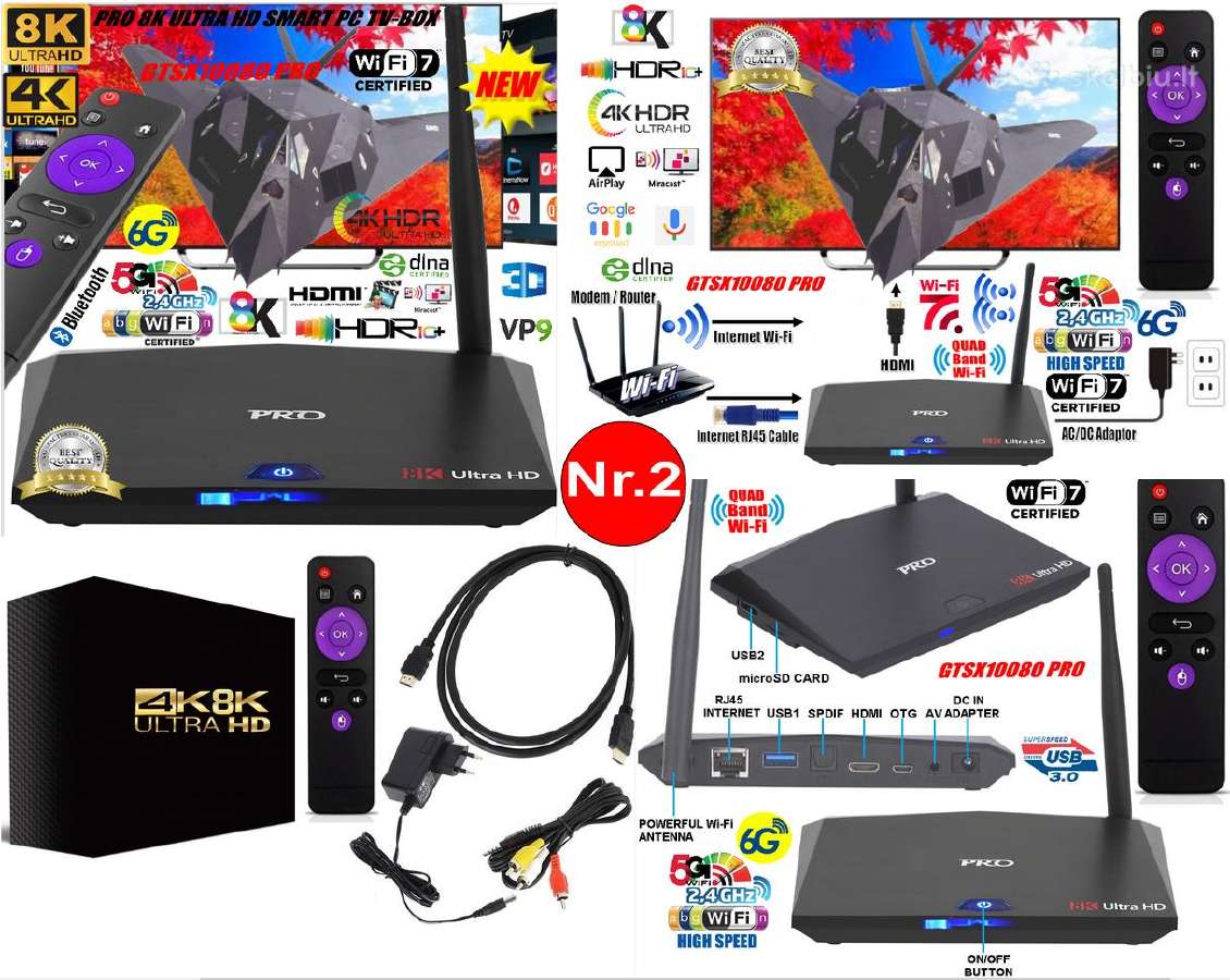 8k TV Priedėliai+2000 Google TV Kanalų Nemokamai! - nuotraukos Nr. 3