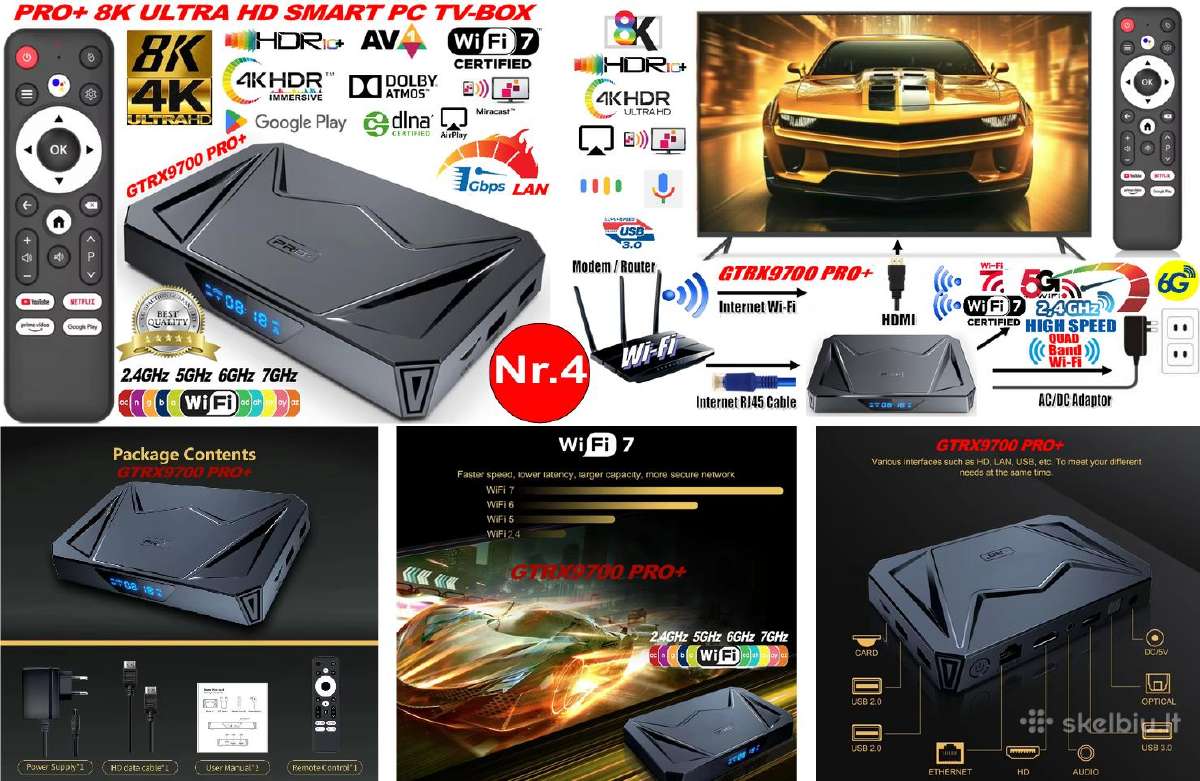 8k TV Priedėliai+2000 Google TV Kanalų Nemokamai! - nuotraukos Nr. 5