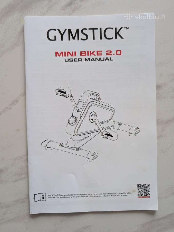 Dviratis treneruoklis Gymstick MB 2.0 - nuotraukos Nr. 4