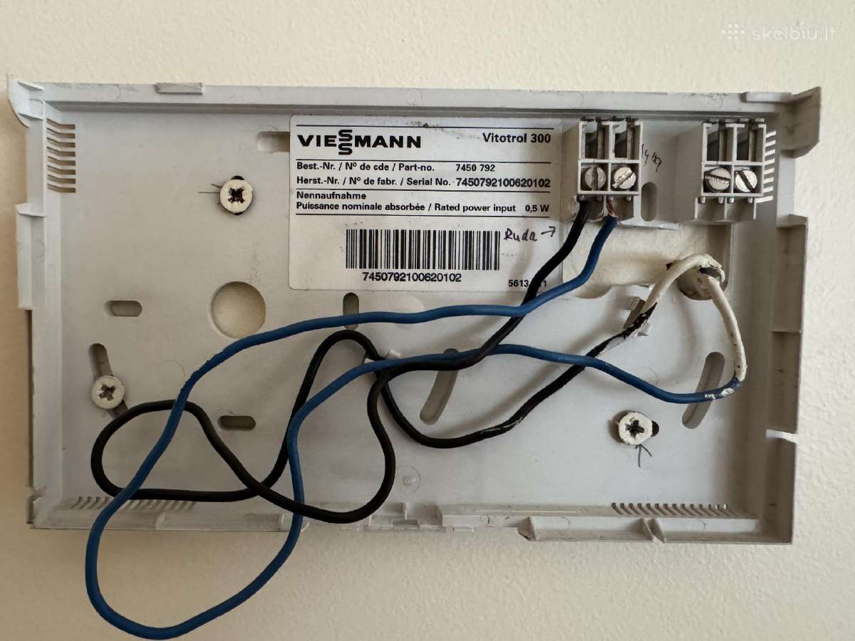 Viessmann Vitotrol 300 valdiklis, laidinis - nuotraukos Nr. 5