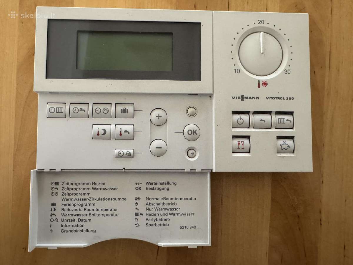 Viessmann Vitotrol 300 valdiklis, laidinis - nuotraukos Nr. 2