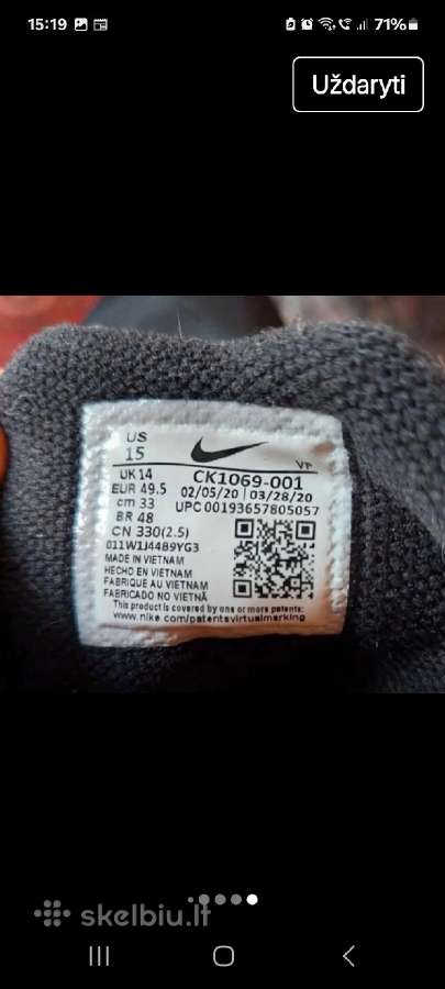 47 dydžio Nike kedai - nuotraukos Nr. 6