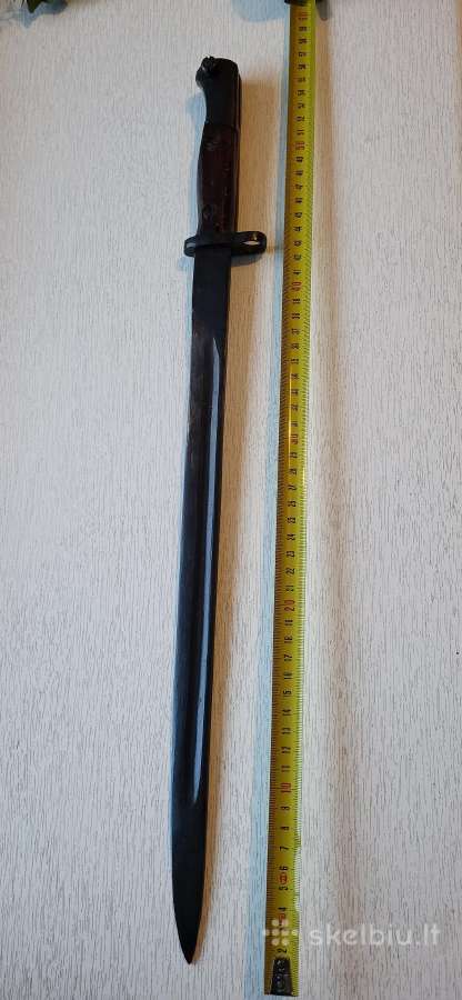 Labai ilgas (56 cm) senovinis durklas iš sandėlio. - nuotraukos Nr. 2