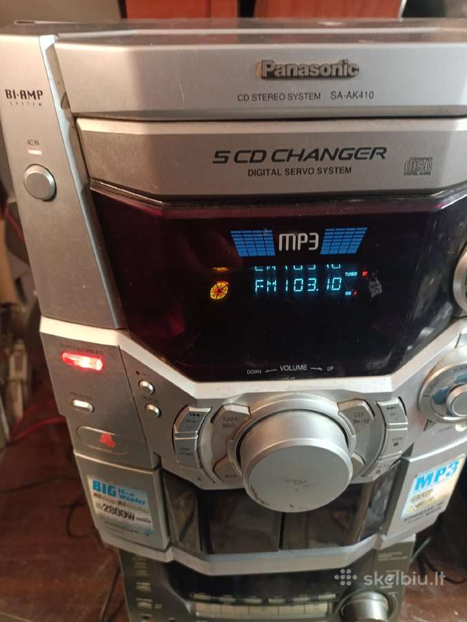 Panasonic Ak-410,centras ,fm,mc, Aux,251w,