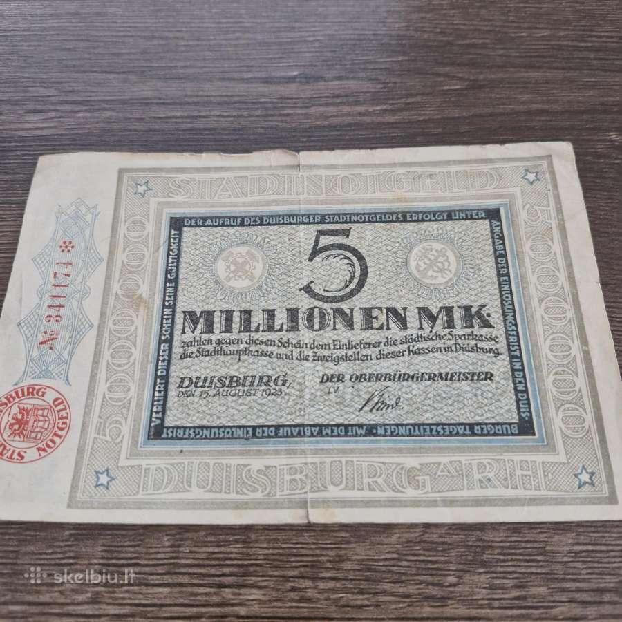 Duisburgas 5 000 000 markių 1923m.