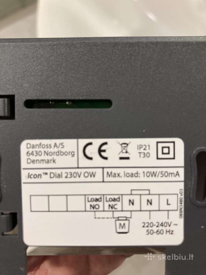 Danfoss Icon patalpos termostatas 088u1005 - nuotraukos Nr. 3