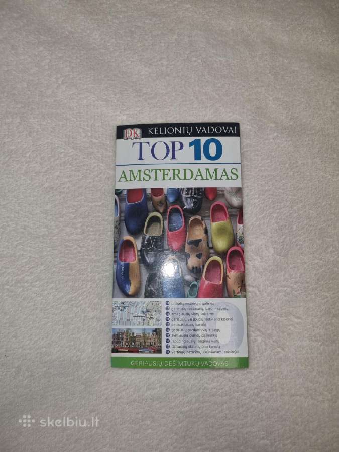 "Top 10 Amsterdamas" knyga.