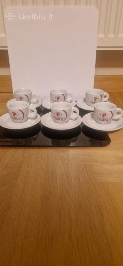 Puodeliai espresso kavai, storomis sienelėmis. - nuotraukos Nr. 2