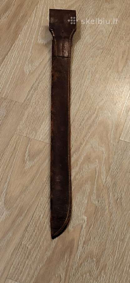 Odinė makštis nuo senovinio durklo gera bukle - nuotraukos Nr. 6