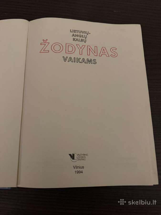 Lietuvių - anglų kalbų žodynas vaikams 1994m. - nuotraukos Nr. 2