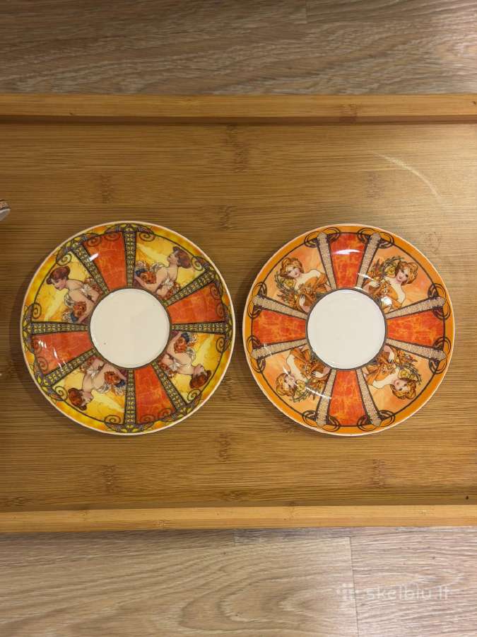 Aladenko fine bone china puodeliai su lėkštutėmis - nuotraukos Nr. 2