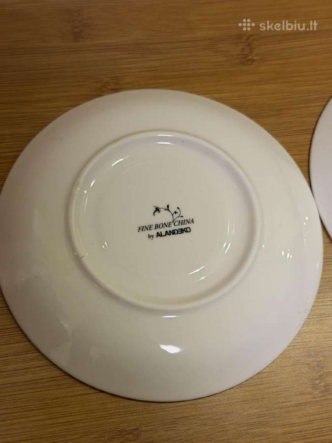 Aladenko fine bone china puodeliai su lėkštutėmis - nuotraukos Nr. 6