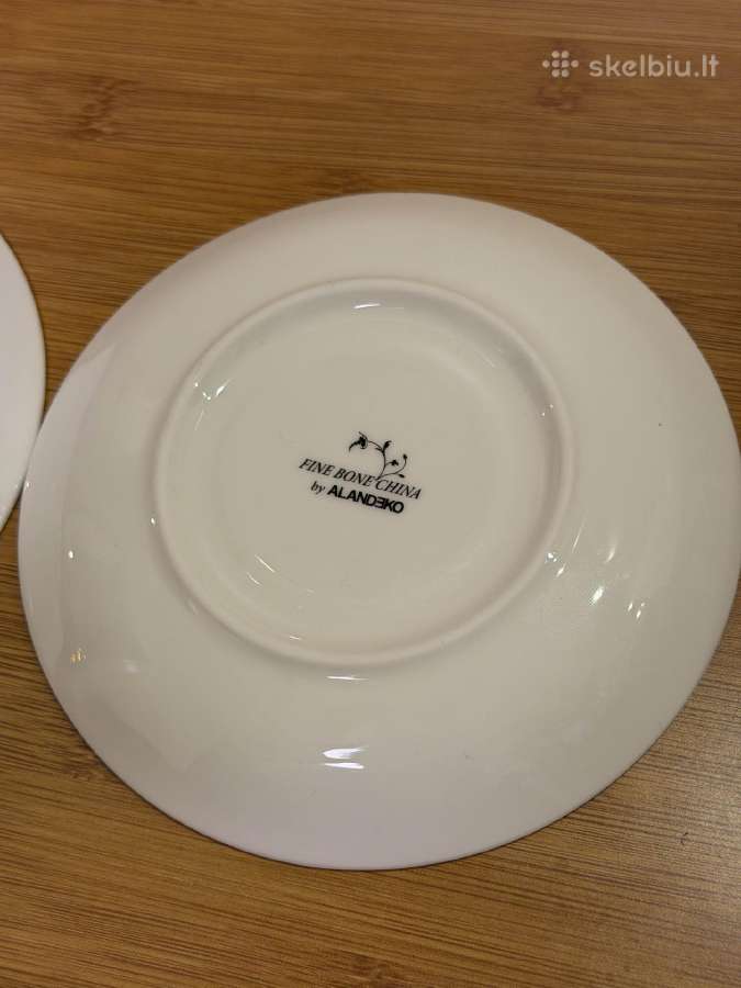 Aladenko fine bone china puodeliai su lėkštutėmis - nuotraukos Nr. 7